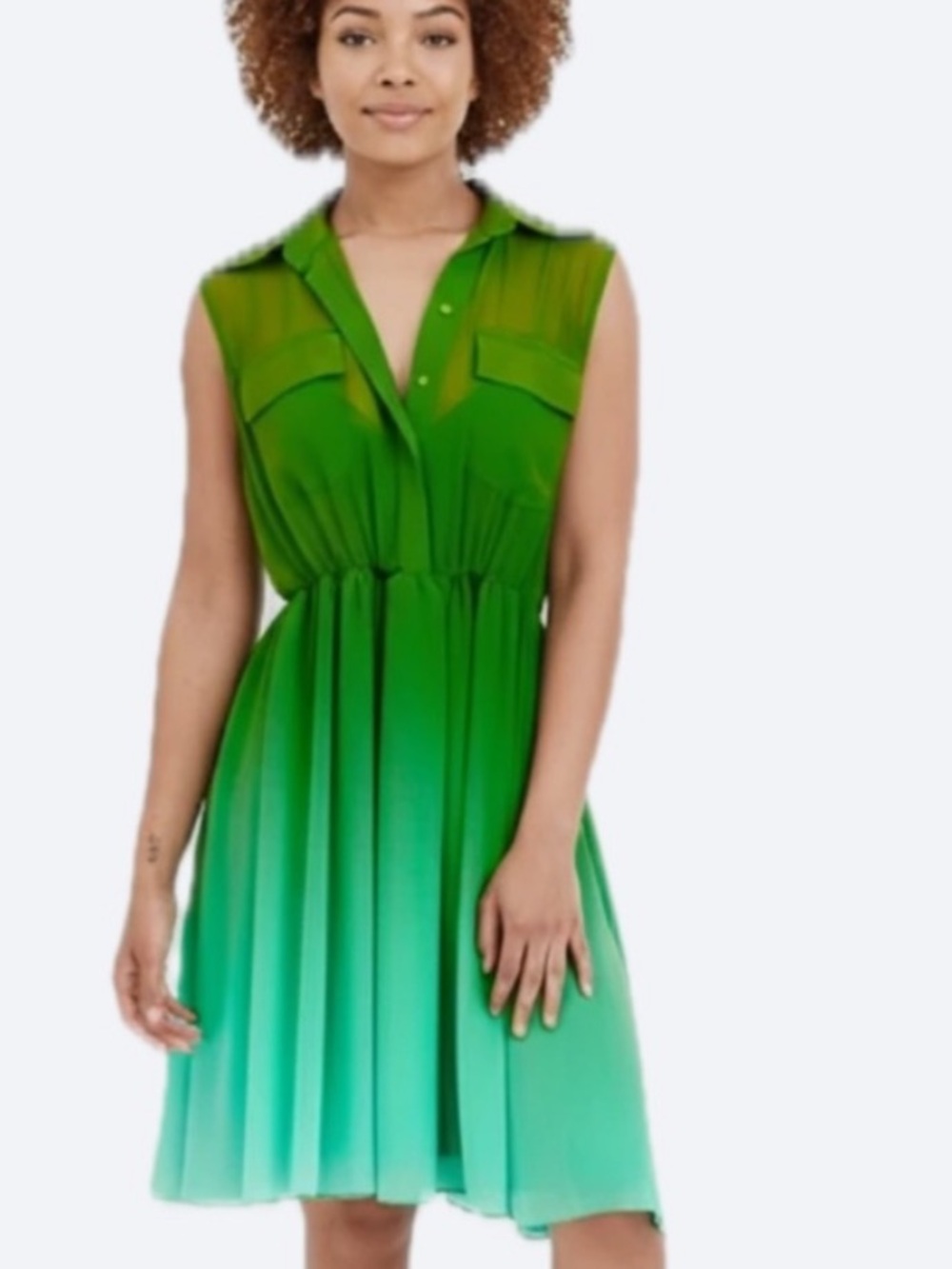 Elegant Sheer Green Dress by Katie 💖